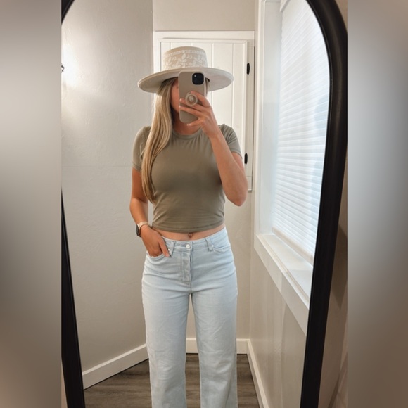 Mono B tee Lounge size medium Olive Mushroom - Picture 7 of 9